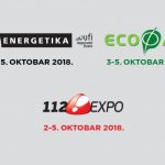 „NOVA ENERGIJA – PAMETNI GRADOVI“: MEĐUNARODNI SAJAM ENERGETIKE, ECOFAIR I 112 EXPO na BEOGRADSKOM SAJMU, 2/3-5. oktobra 2018. energetika-ekologija-112-expo