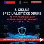NE PROPUSTITE: III ciklus specijalističke obuke za menadžere korporativne bezbednosti NE PROPUSTITE: III ciklus specijalističke obuke za menadžere korporativne bezbednosti