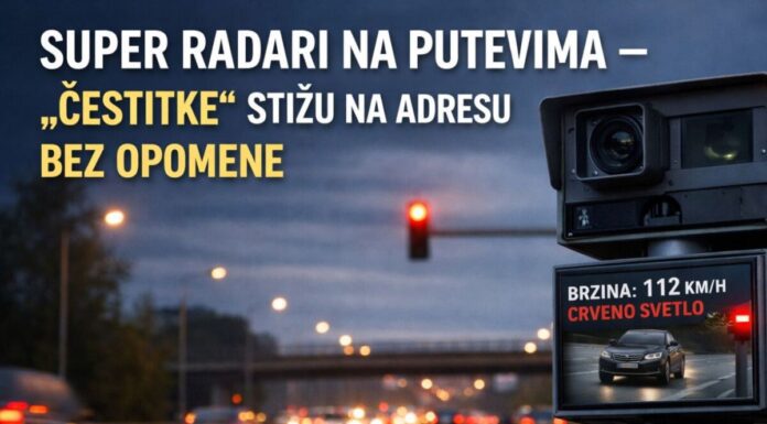 SUPER RADARI NA PUTEVIMA – „ČESTITKE“ STIŽU NA KUĆNU ADRESU BEZ OPOMENE SUPER RADARI NA PUTEVIMA - "ČESTITKE" STIŽU NA KUĆNU ADRESU BEZ OPOMENE