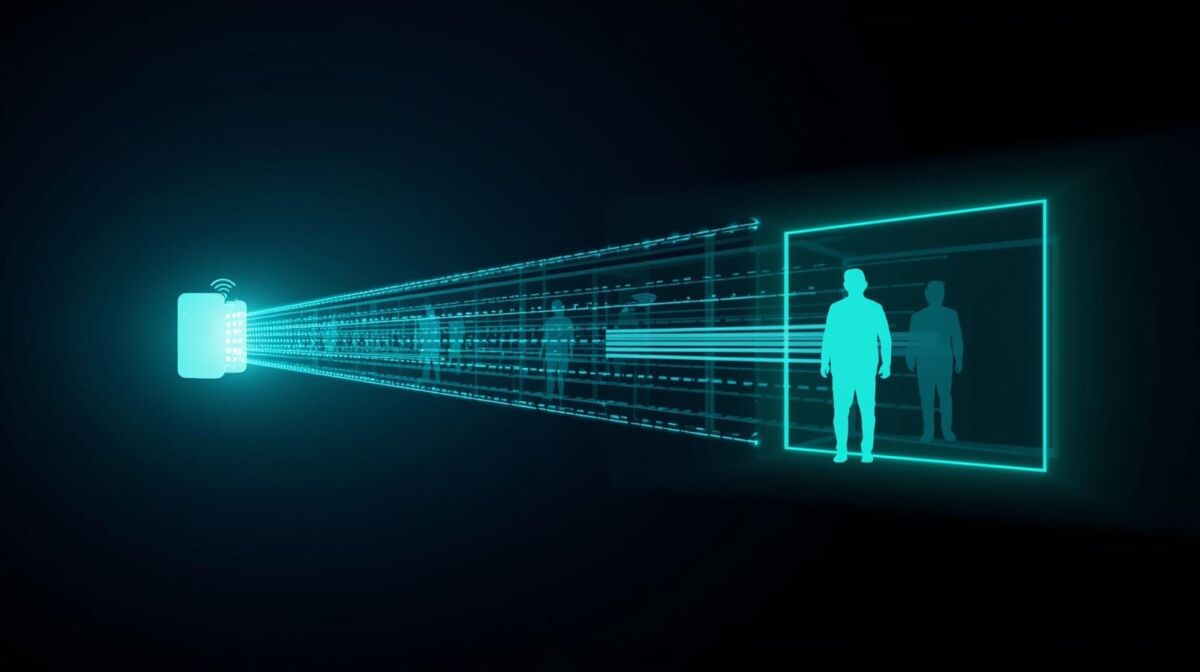 wifi gleda kroz zdove i prati pokrete ljudi u stanu